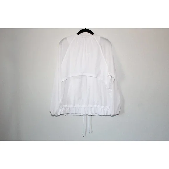 Athleta Avenue Lightweight Jacket White Full Zip Women's Size Medium H14042 - Picture 8 of 12